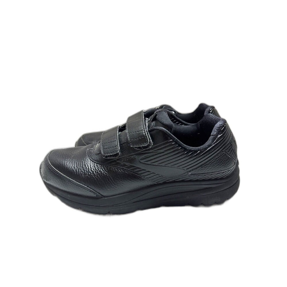 Brooks Addiction Walker V-Strap 2 Men's 9 42.5 Hook & Loop Black Walking Shoe